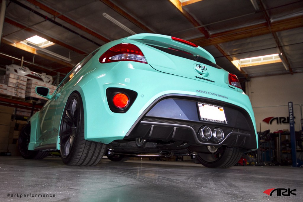 2013 Hyundai Veloster Turbo ARK DT S Exhaust System Polished Tips