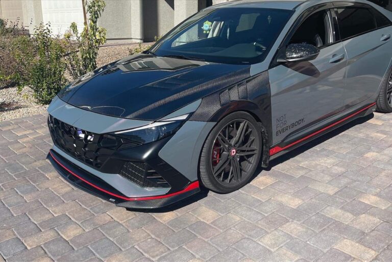 Elantra N Ams Vented Carbon Fiber Hood Uniqperformance