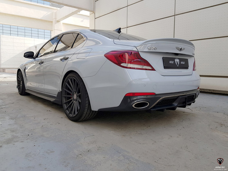 M&S Rear Diffuser for Genesis G70 - UNIQPERFORMANCE