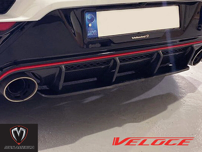 M&S VELOCE Line Type S Lip Kit For Hyundai Veloster N Rear Diffuser ...