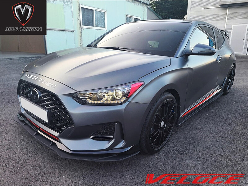 Hyundai Veloster JS 2018+M&S VELOCE Line Type S Front lip + Fins