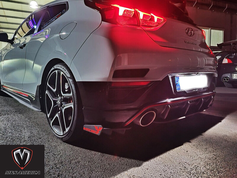 M&S VELOCE Line Type S Lip Kit For Hyundai Veloster N Rear Diffuser ...