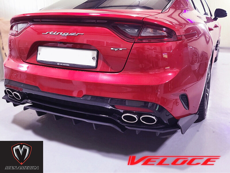 Kia Stinger M&S VELOCE Line Type R Rear Diffuser - UNIQPERFORMANCE