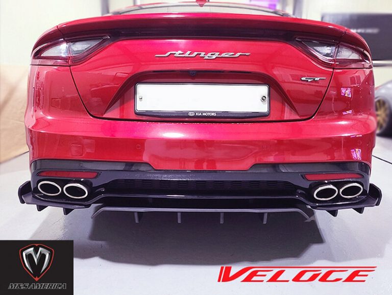Kia Stinger M&S VELOCE Line Type R Rear Diffuser - UNIQPERFORMANCE