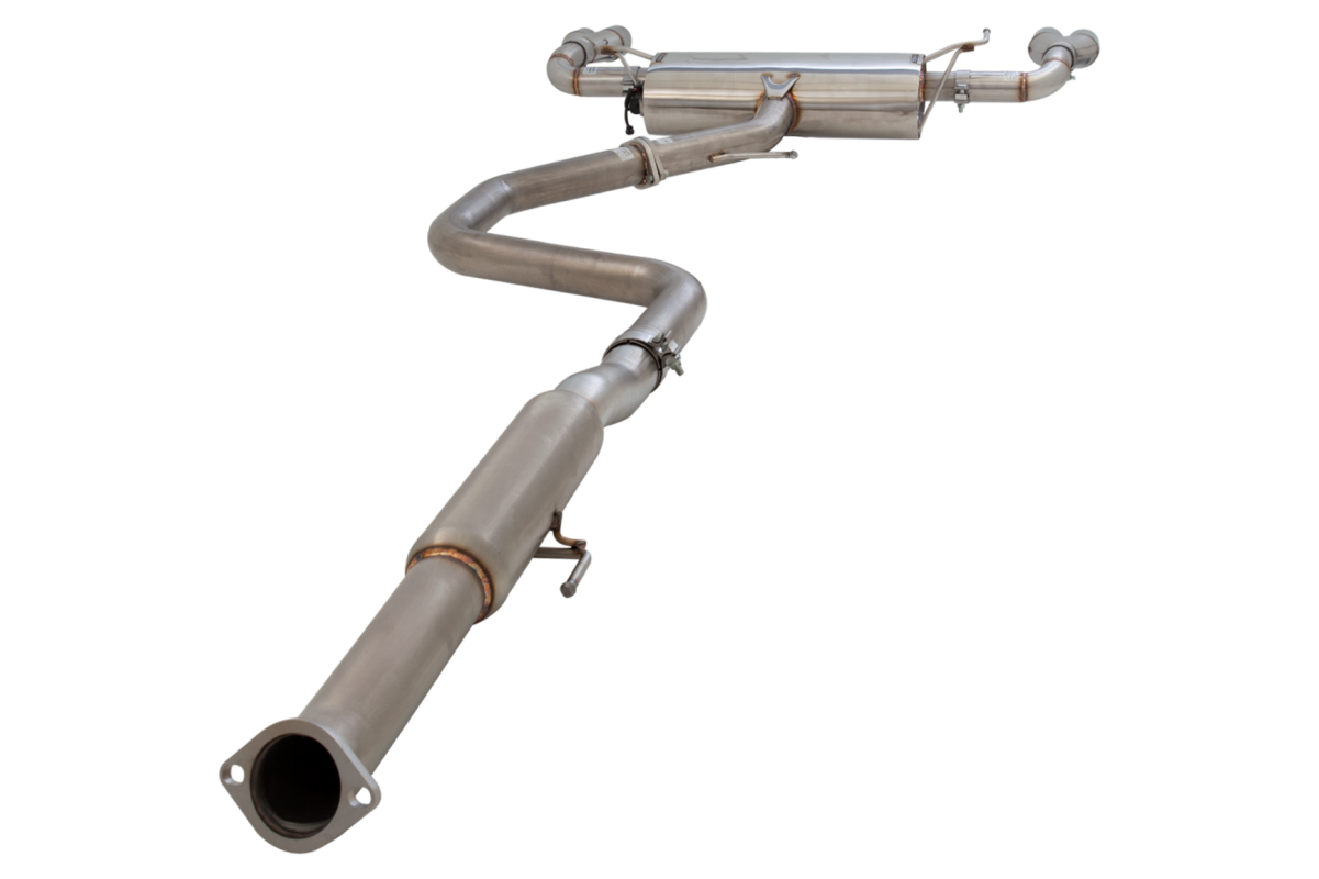 NON POLISHED STAINLESS STEEL 3″ CATBACK EXHAUST SYSTEM WITH VAREX