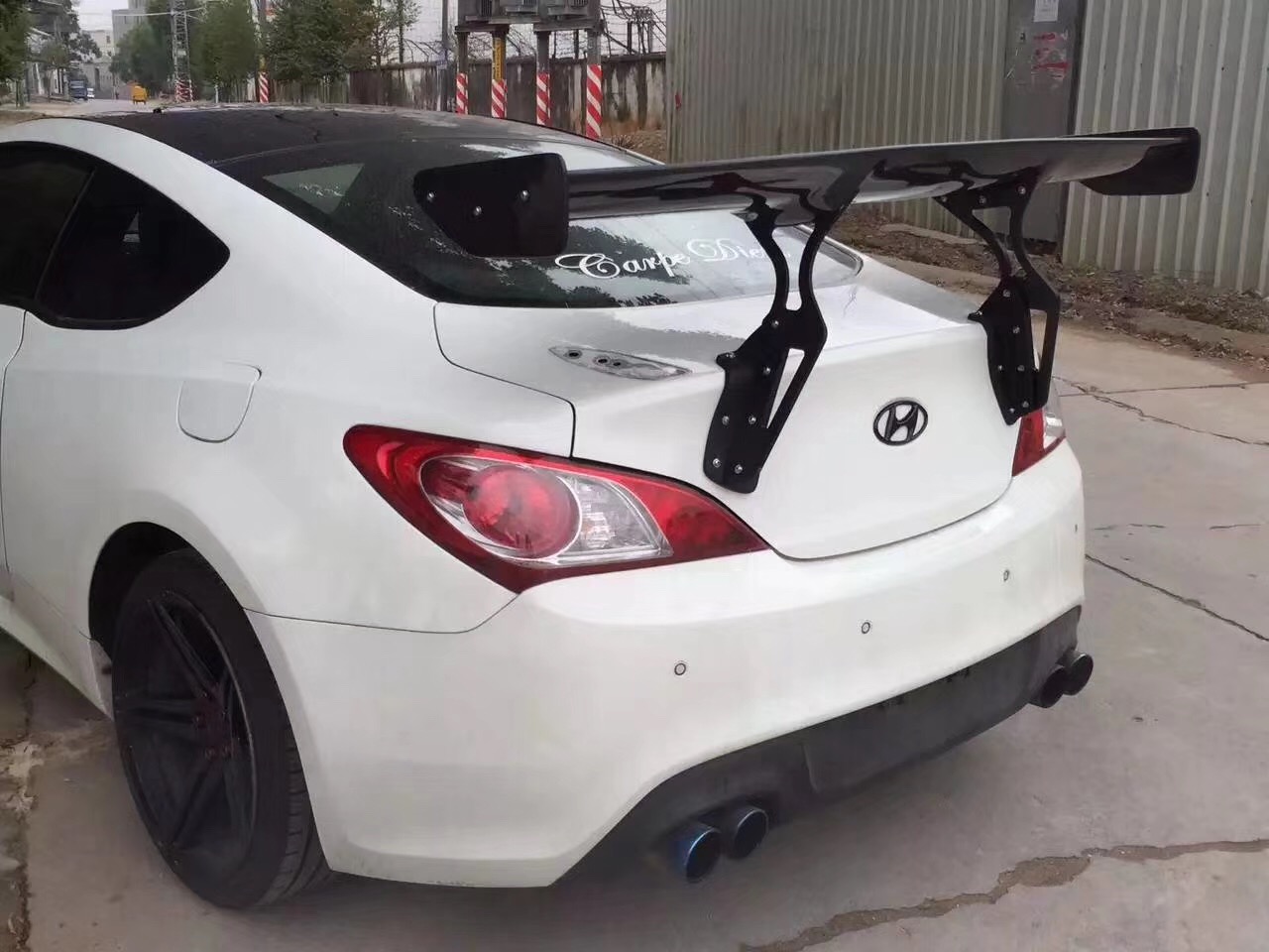 2010-2016 GENESIS COUPE FIBERGLASS GT WING – UNIQPERFORMANCE
