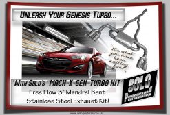 2010+ Turbo Solo Performance Mach X-GEN-TURBO Catback Exhaust Kit for Genesis TURBO