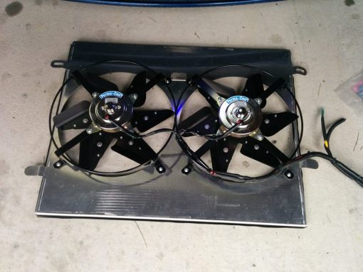 UNIQ PERFORMANCE Direct bolt on Twin 12” Radiator Fan Shroud for 2013+GENESIS COUPE 2T & 3.8L V6 (STAGE 1 / STAGE 2)