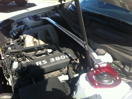 2010+Hyundai Genesis Coupe (2T & 3.8L Models)UNIQ PERFORMANCE STRUT BAR (VERSION 2)