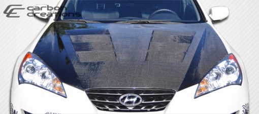2010-2012 Hyundai Genesis 2DR Carbon Creations Circuit Hood - 1 Piece