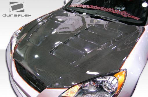 2010-2012 Hyundai Genesis 2DR Duraflex Circuit Hood - 1 Piece Fiberglass
