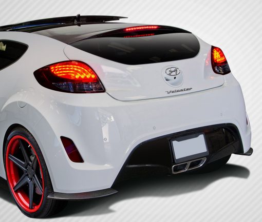 2012-2016 Hyundai Veloster Carbon Creations GT Racing Rear Splitters - 2 Piece