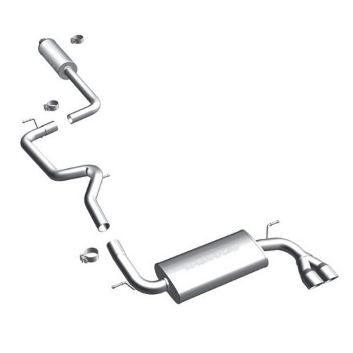 MagnaFlow 12 Ford Focus L4 2.0L HB Single Straight P/S Rear Exit Stainless Cat Back Perf Exhaust