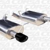Corsa 11-14 Ford Mustang 3.7L V6 Black Sport Axle-Back Dual Rear Exhaust