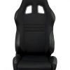 Corbeau A4 Reclinable Seat in Black Cloth