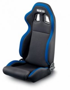 Sparco R100 Reclinbale Racing Seat Black Blue Cloth