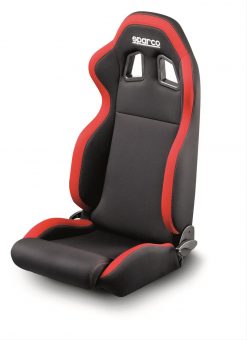 Sparco R100 Reclinbale Racing Seat Black Red Cloth
