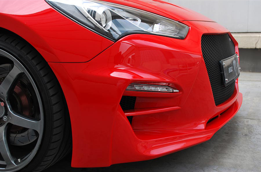 M&S Front Body Kit Bumper HYPER G Type B for Hyundai Genesis Coupe BK2 ...