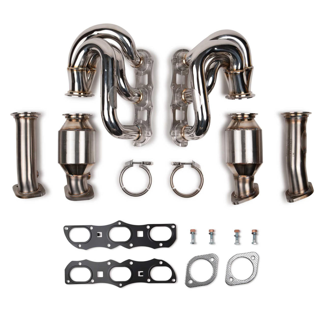 Fabspeed Porsche 981 Boxster / Cayman RENNKRAFT® US PATENTED Modular Headers with HJS Catalytic Converters (2013-2016)