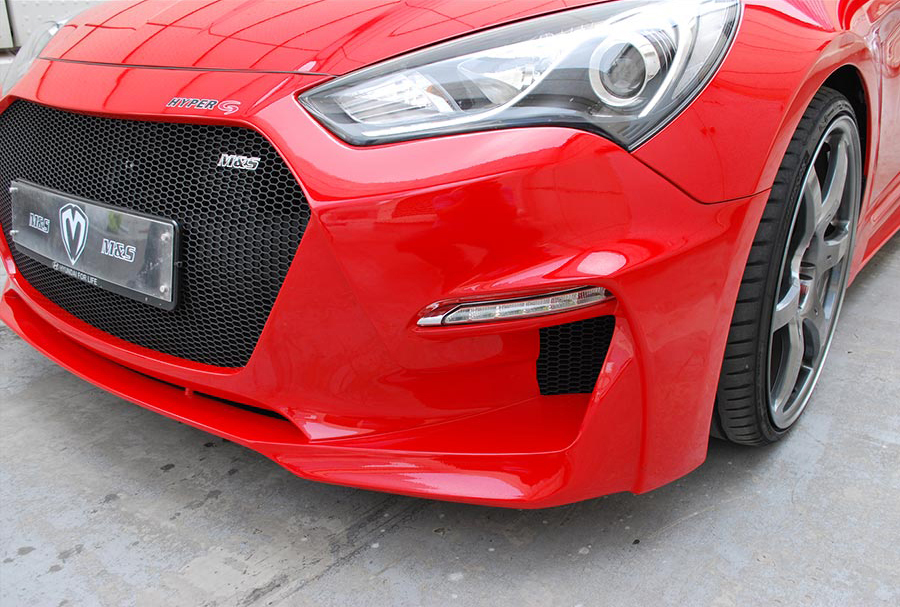 M&S Front Body Kit Bumper HYPER G Type B for Hyundai Genesis Coupe BK2