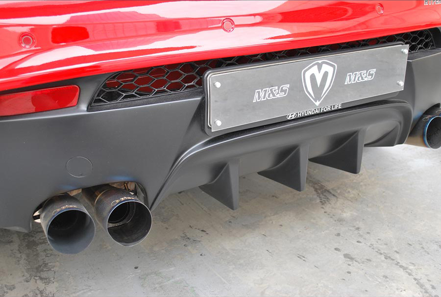 M&S Rear Body Kit Bumper HYPER G (ABS) for Hyundai Genesis Coupe BK2