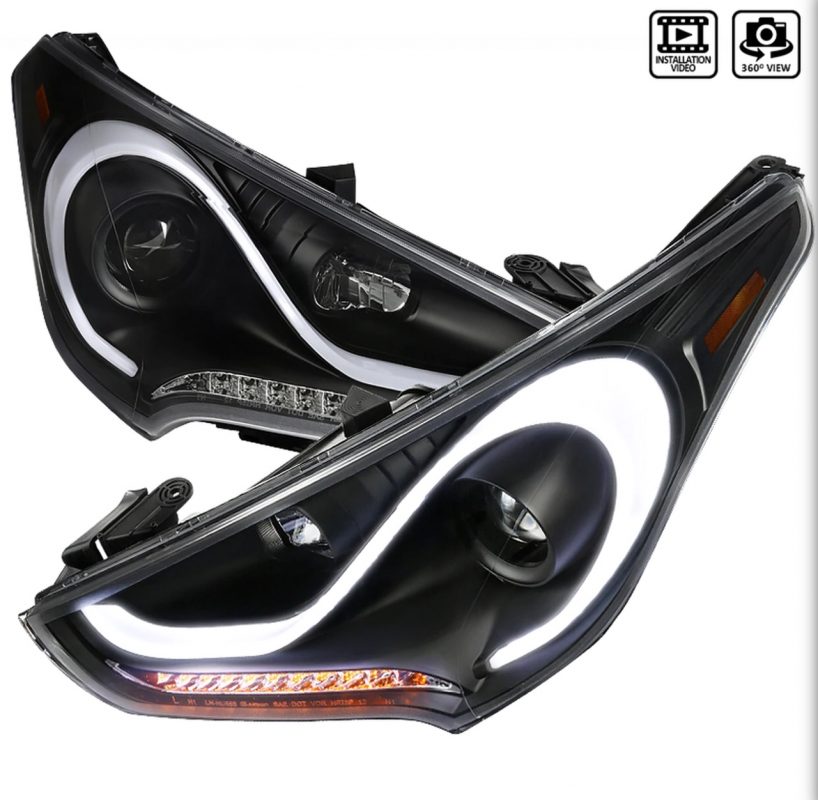 20122017 Hyundai Veloster Sequential DRL LED Projector Headlight