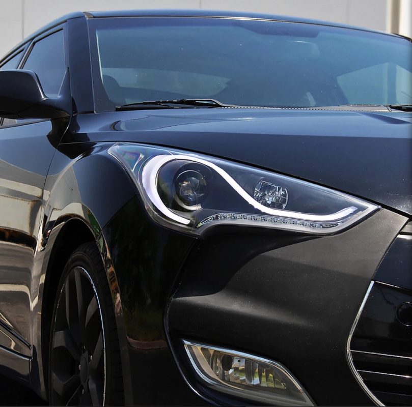 2012-2017 Hyundai Veloster Sequential DRL LED Projector Headlight