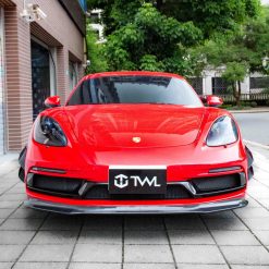 Porsche 718 Carbon Fiber Front Lip Spoiler V3
