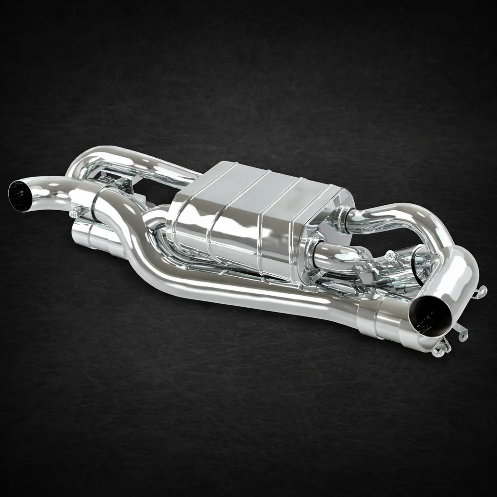 Porsche 992 Carrera/S/Turbo/Turbo S - Valved Exhaust Muffler for OEM Cats (OE Actuators)