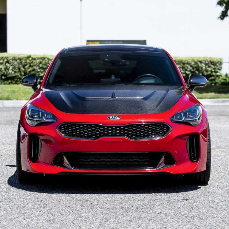 S Fx Carbon Fiber Hood Kia Stinger Rwd Awd 18 Uniqperformance