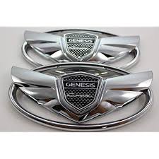 Genesis Coupe Wing badge emblems Grille+Trunk .....
